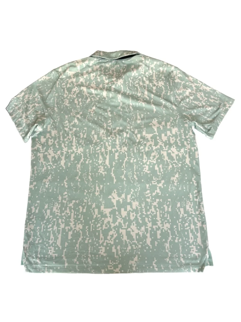 Nike Dri-Fit Vapor Golf Polo Shirt Size:L Light Teal Digital Camouflage Men